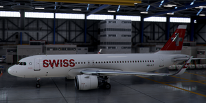 [A32NX] FlyByWire | Airbus A320neo SWISS HB-JLT - CROME / 8k thumbnail 2