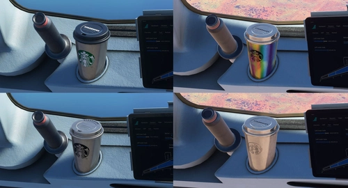 A32NX Starbuck's Designer Cups
