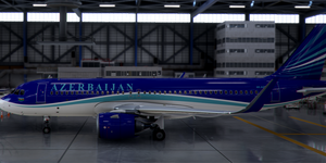 [A32NX] FlyByWire | Airbus A320neo Azerbaijan Airlines 4KAZ83 in 8k Livery thumbnail 2