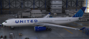 PMP Airbus A330-300 United new colors - fictional [4k] thumbnail 2