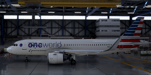 [A32NX] Airbus A320neo One World American Airlines N343AN in 8k thumbnail 3