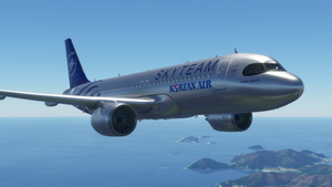 [A32NX] Korean Air Skyteam silver livery 8K thumbnail 4