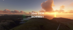 NORWAY 20m DEM Part 2 - High Resolution Terrain Elevation Data from LIDAR Imaging thumbnail 1