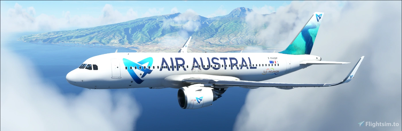 [A32NX] A320neo AIR AUSTRAL PACK 5 Liveries - Image 1