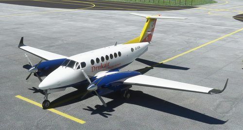 King Air 350 Drukair - Royal Bhutan Airlines [4K Fictional]