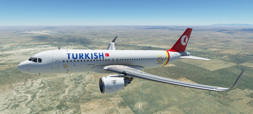 Turkish Airlines 'Galatasaray Edition, TC-JCM' | FlyByWire A32NX | 8K