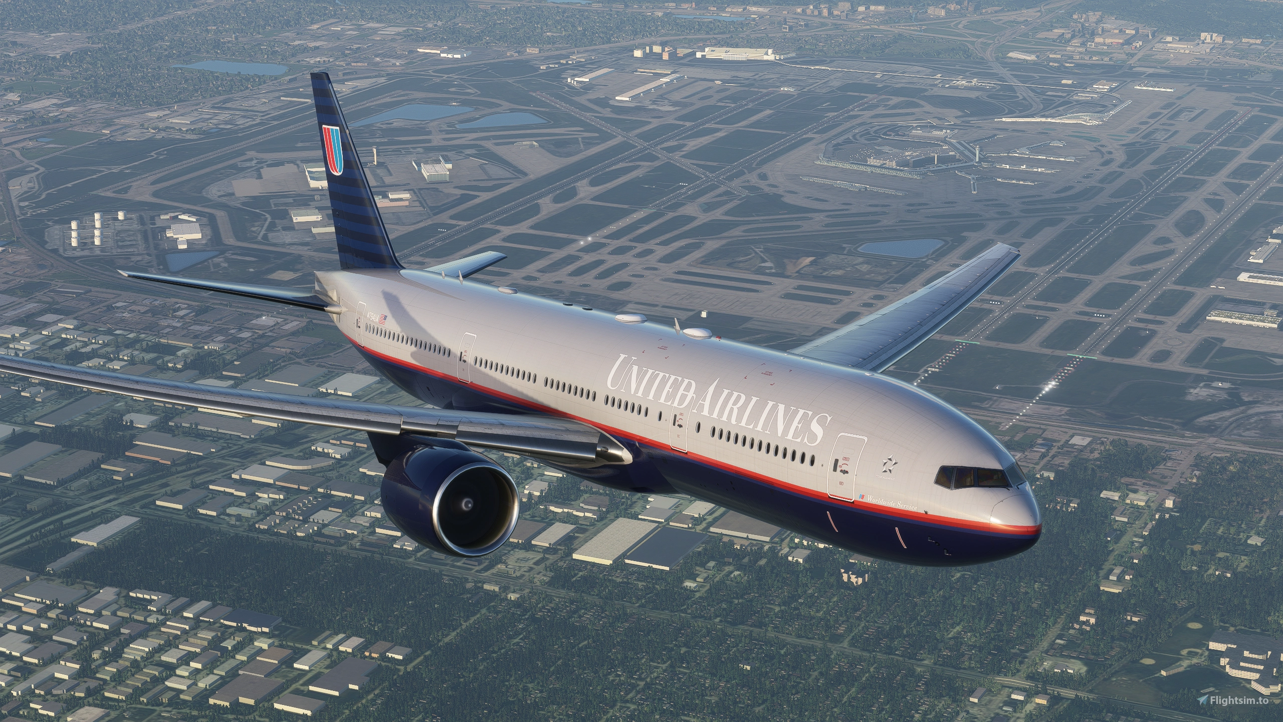 United Airlines 777-200 (Battleship) - [8K] - Image 1