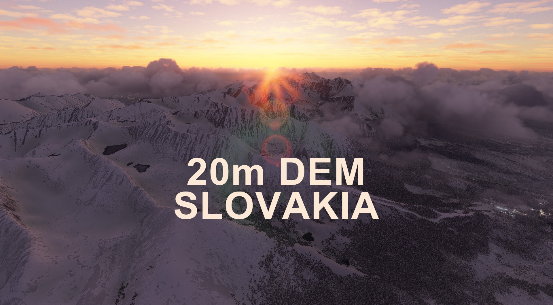SLOVAKIA 20m DEM - High Resolution Terrain Elevation Data from LIDAR Imaging - Image 1