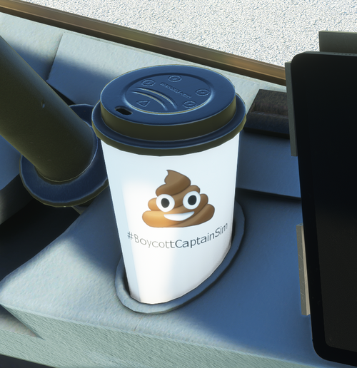 #BoycottCaptainSim FBW Coffee Cup
