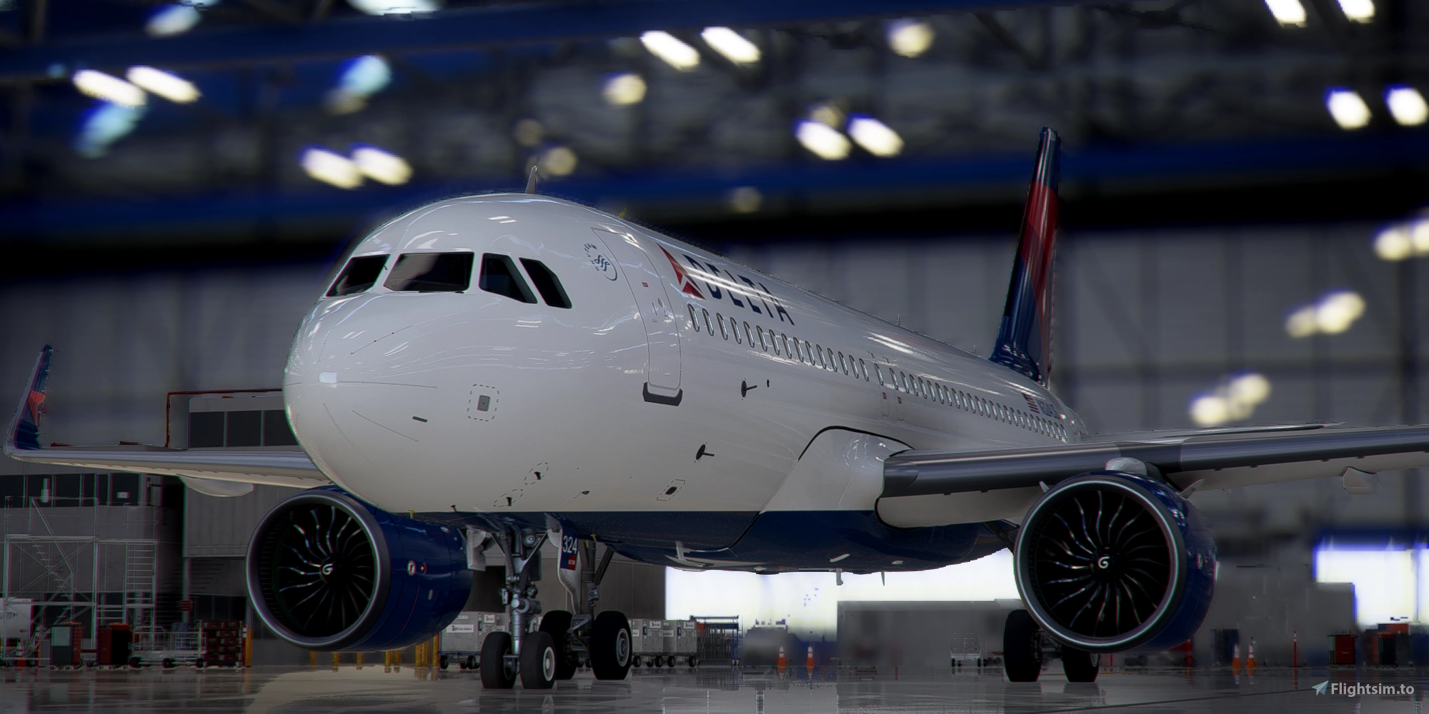 [A32NX] FlyByWire | Airbus A320neo DELTA AIRLINES N324US in 8k - Image 1