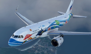 A320 Bangkok Airlines HS-PGW Samui Livery 8K - Asobo version thumbnail 3