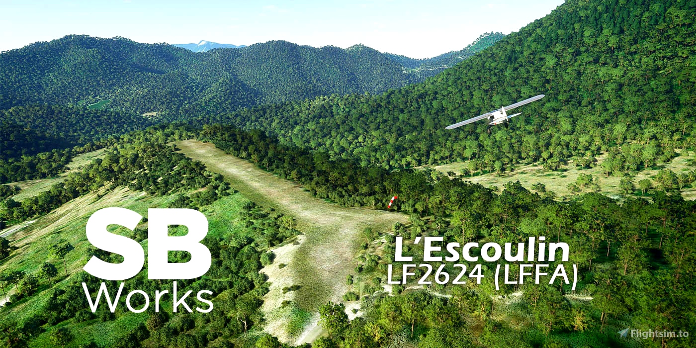 LF2624 Altisurface de L'Escoulin (LFFA) Microsoft Flight Simulator