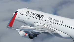 [A32NX] (13bandit) A320neo Qantas Airways [8k] - VH-XZQ - Silver Roo "Fingal Bay" thumbnail 2