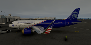 [A32NX] FlyByWire | Airbus A320neo Alaska  HONORING THOSE WHO SERVE N265AK in 8k thumbnail 6