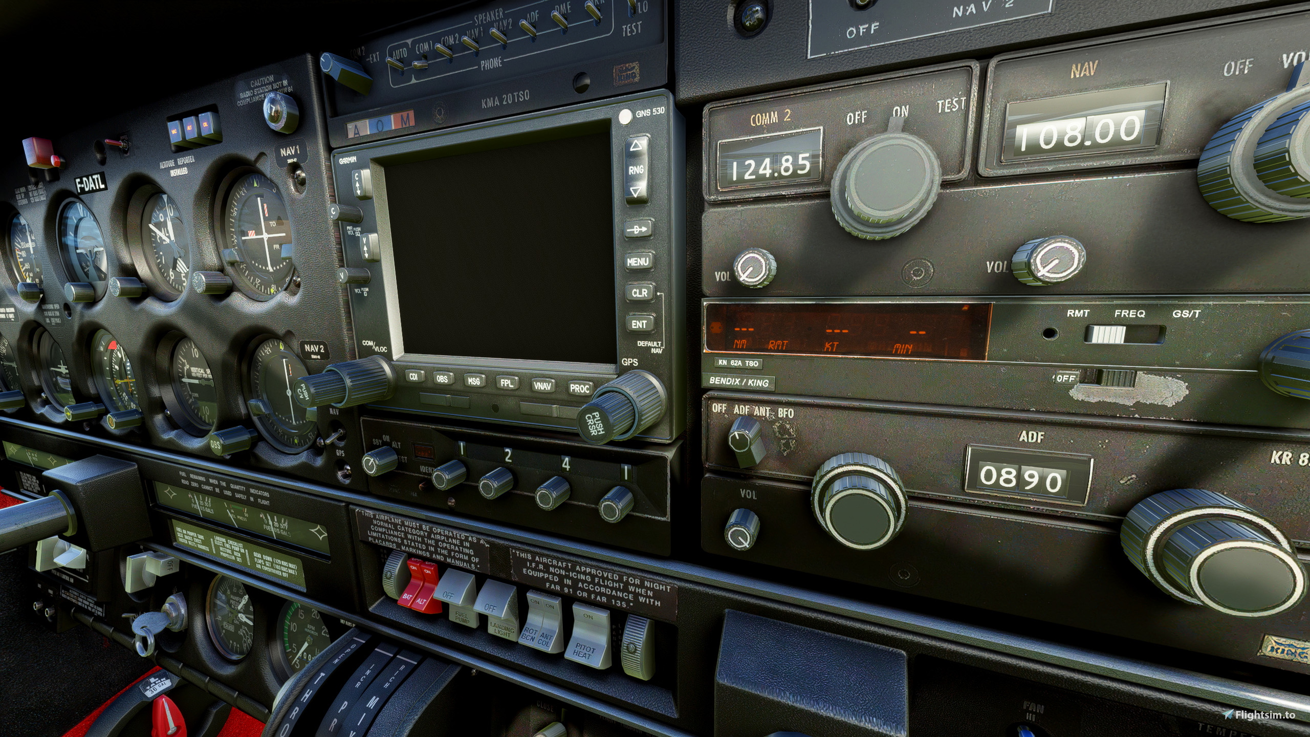 Piper PA28R Arrow III - High Resolution enhanced interior - Image 1