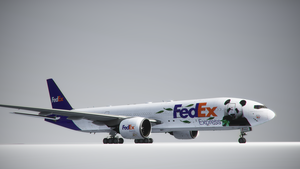 [CS] ¡Fedex Express Panda! - From Passenger to Cargo | 777-200ER | 8K  thumbnail 3