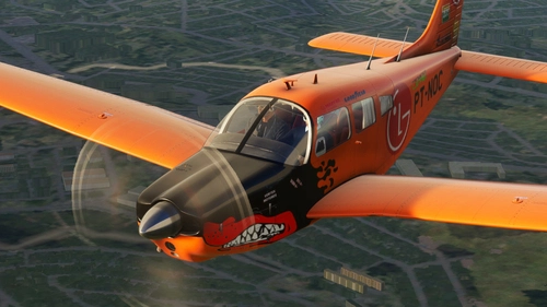JustFlight PA28R Arrow III - Embraer EMB-711 Corisco - PT-NOC "Perdigueiro"