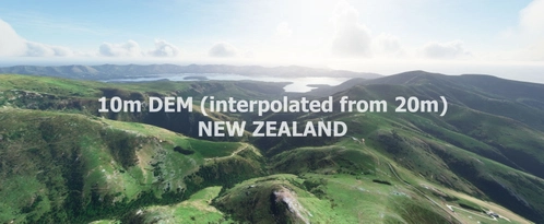 NEW ZEALAND 10m DEM - High Resolution Terrain Elevation Data interpolated from 20m - Part 2