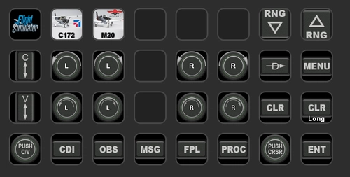 GNS430 profile for StreamDeck XL (for LORBY's AAO SD plugin)