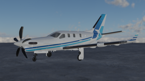 TBM 930 MSFS Addons Blue Livery