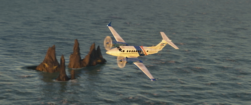 King Air 350 weathered/dirty/washed out - Icelandic Coast Guard TF-SIF - Iceland - fictional