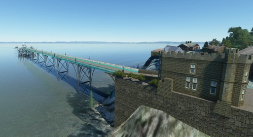 Clevedon Pier, Handcrafted for MSFS