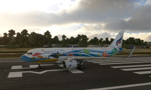 A320 Bangkok Airlines HS-PGW Samui Livery 8K - Asobo version thumbnail 7