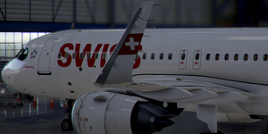 [A32NX] FlyByWire | Airbus A320neo SWISS HB-JDB with signs of wear in 8k thumbnail 4
