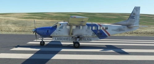 Cessna 208 B weathered/dirty/washed out - Icelandic Coast Guard TF-SIF - Iceland - fictional