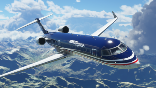 [CRJ 550] Midwest Express Retro Livery 🍪 - 8K