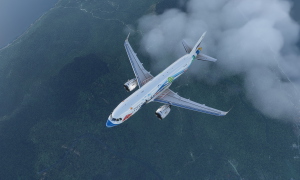 A320 Bangkok Airlines HS-PGW Samui Livery 8K - Asobo version thumbnail 11