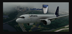 FlyByWire[A32NX]  Lufthansa  [10K] Ultra No Text Mirroring With Custom Coffee Cup D-AIJD thumbnail 1