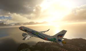 A320 Bangkok Airlines HS-PGW Samui Livery 8K - Asobo version thumbnail 8