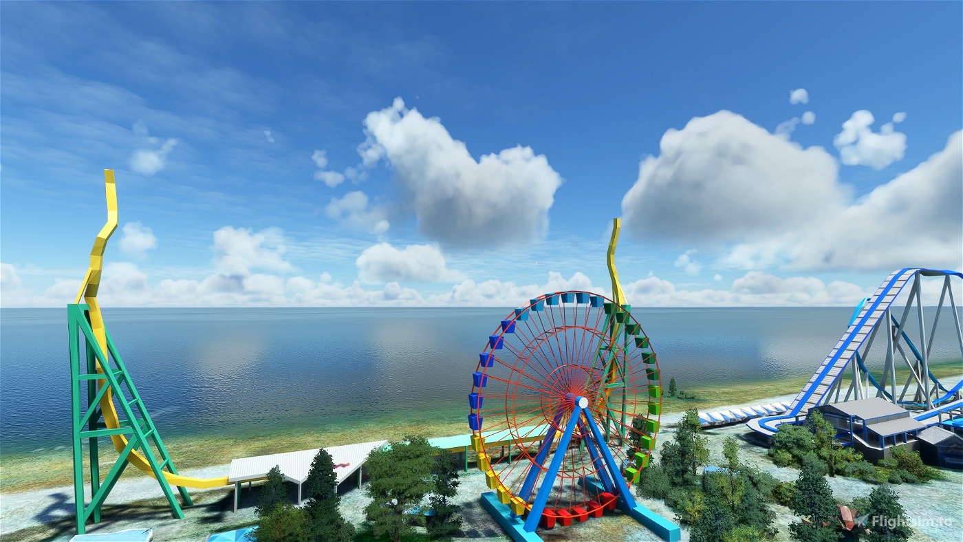 Cedar Point Amusement Park Sandusky Ohio Microsoft Flight Simulator