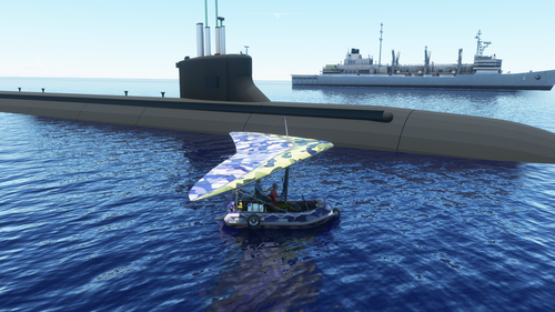 Bluemesh Ultralight Flying Boat Camo