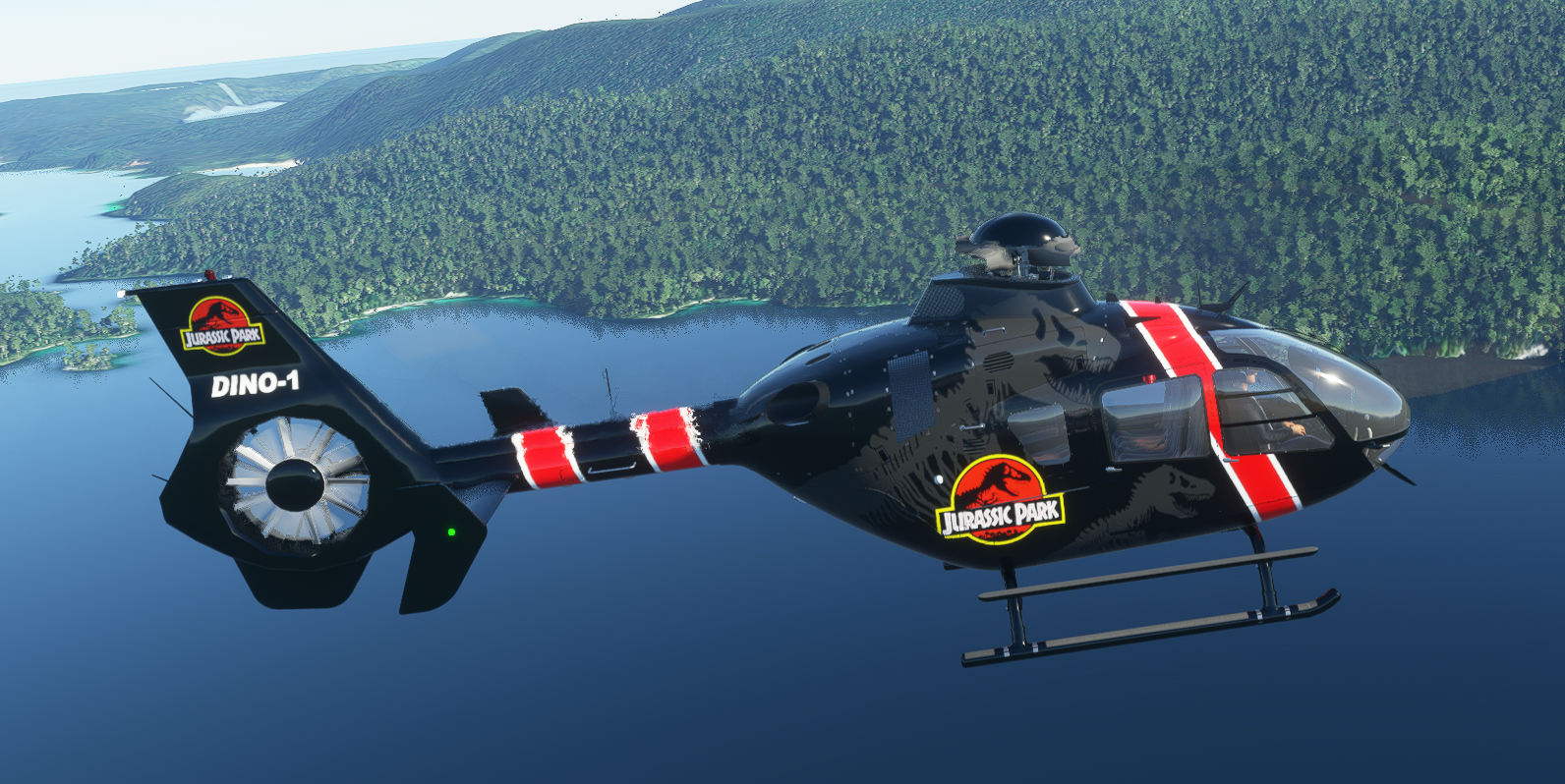 H135 Jurassic Park Livery - Image 1