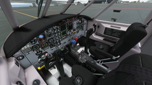 Embraer EMB-110 Bandeirante - Grey Interior and Blue Prop Levers thumbnail 1