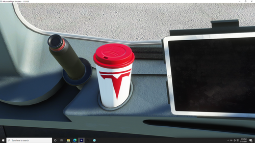 [A32NX Cups] Tesla Coffee Cup