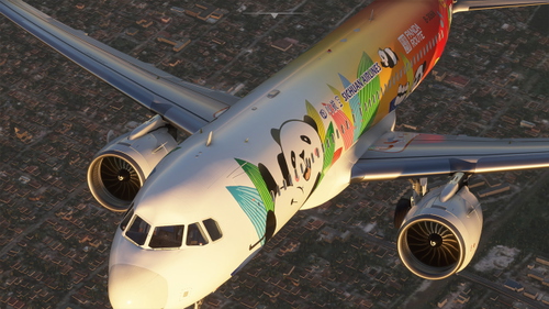 [A32NX] A320 Sichuan Airlines Panda Livery 8K - FlyByWire version