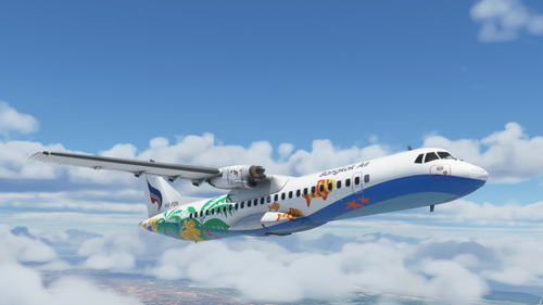 Bangkok Air HS-PZH Livery for ATR72 Community Version