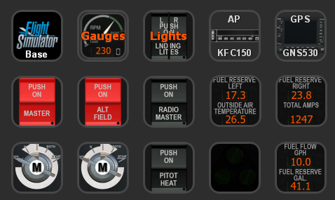 Carenado Mooney M20R profile for StreamDeck 15 Button (for LORBY's AAO SD plugin) 