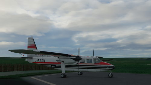 BN2 Islander Loganair G-AXKB (Retro Livery)