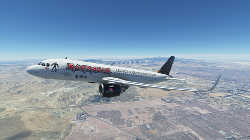 [A32NX] [FBW] Iron Maiden  - Ed Force One - Legacy of the Beast [Fictional][8K]