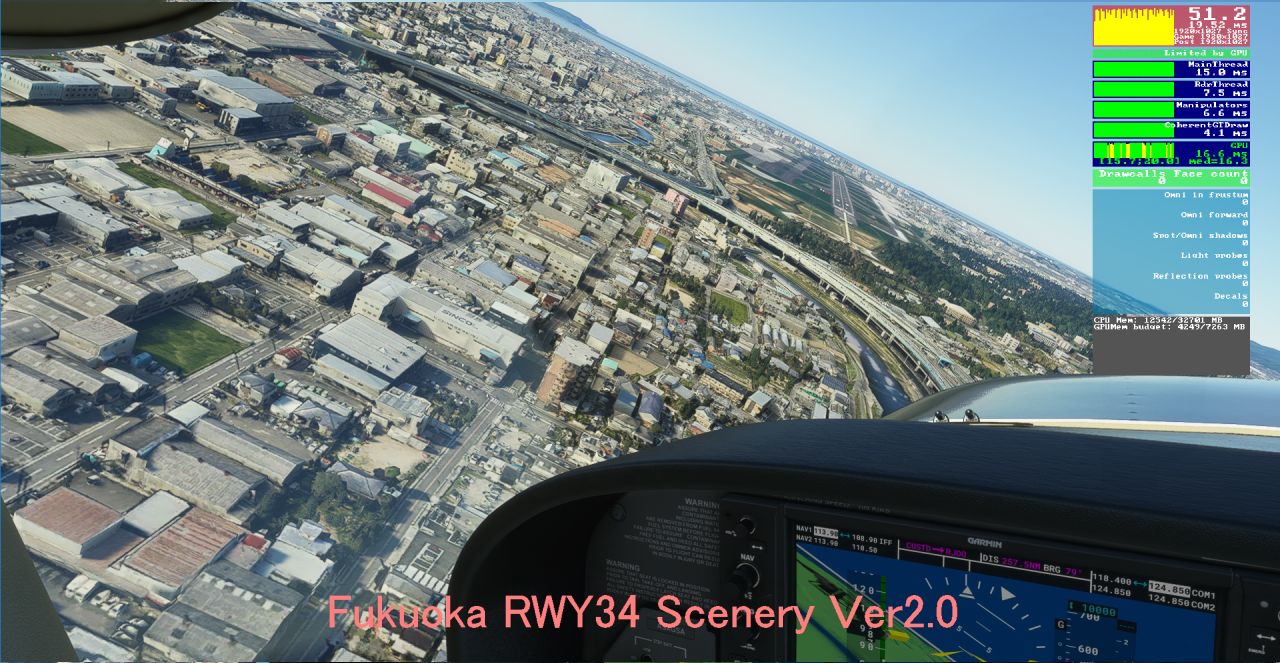 (RJFF) Fukuoka RW34 Google Scenery - Image 1