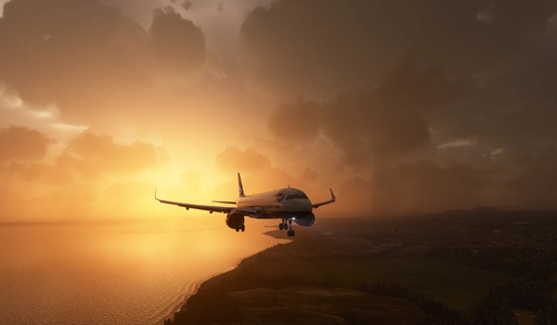 Early Morning Approach into Edinburgh