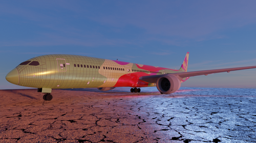 787 Austin Powers Livery
