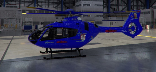 Painting of the AIRBUS H135- Helmut Schmid Airport