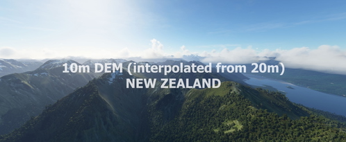NEW ZEALAND 10m DEM - High Resolution Terrain Elevation Data interpolated from 20m - Part 1