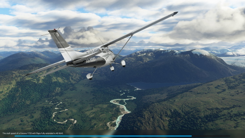 VFR to the loadingscreen location (Chile - Argentina)