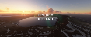 ICELAND 20m DEM - High Resolution Terrain Elevation Data from LIDAR and other height profiles thumbnail 1